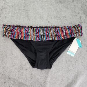 NEW Sunsets Unforgettable Bikini Bottoms Size 16 Multi Playa Stripe‎ Hipster